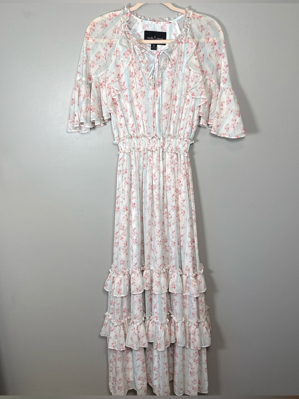 Needle & Thread Molly Blossom Maxi Dress Size 6 Floral Cottagecore Flowy - Picture 2 of 13